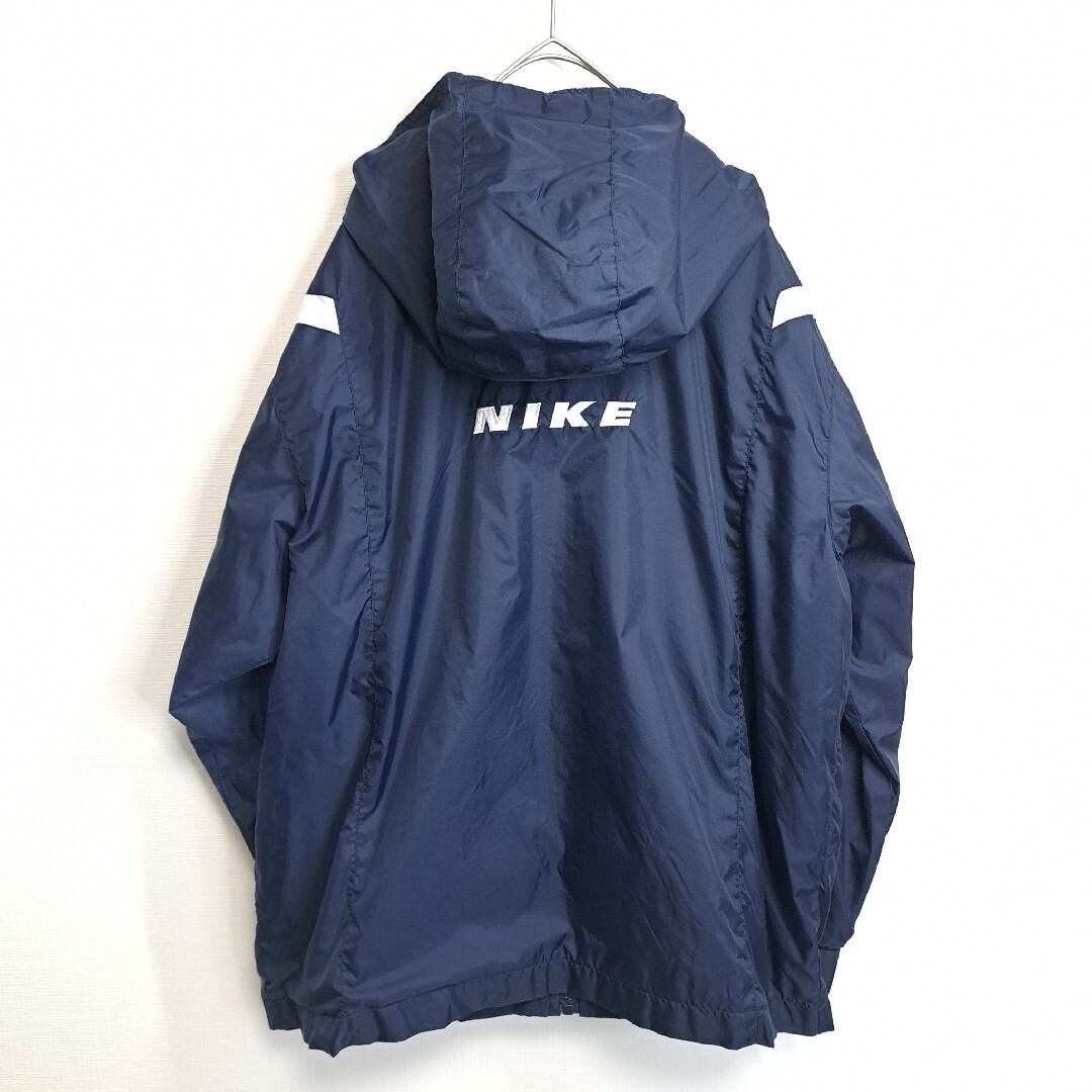 NIKE(ナイキ)の【人気】NIKE 銀タグ 90s ジップアップ ナイロンジャケット ネイビー L メンズのジャケット/アウター(ナイロンジャケット)の商品写真