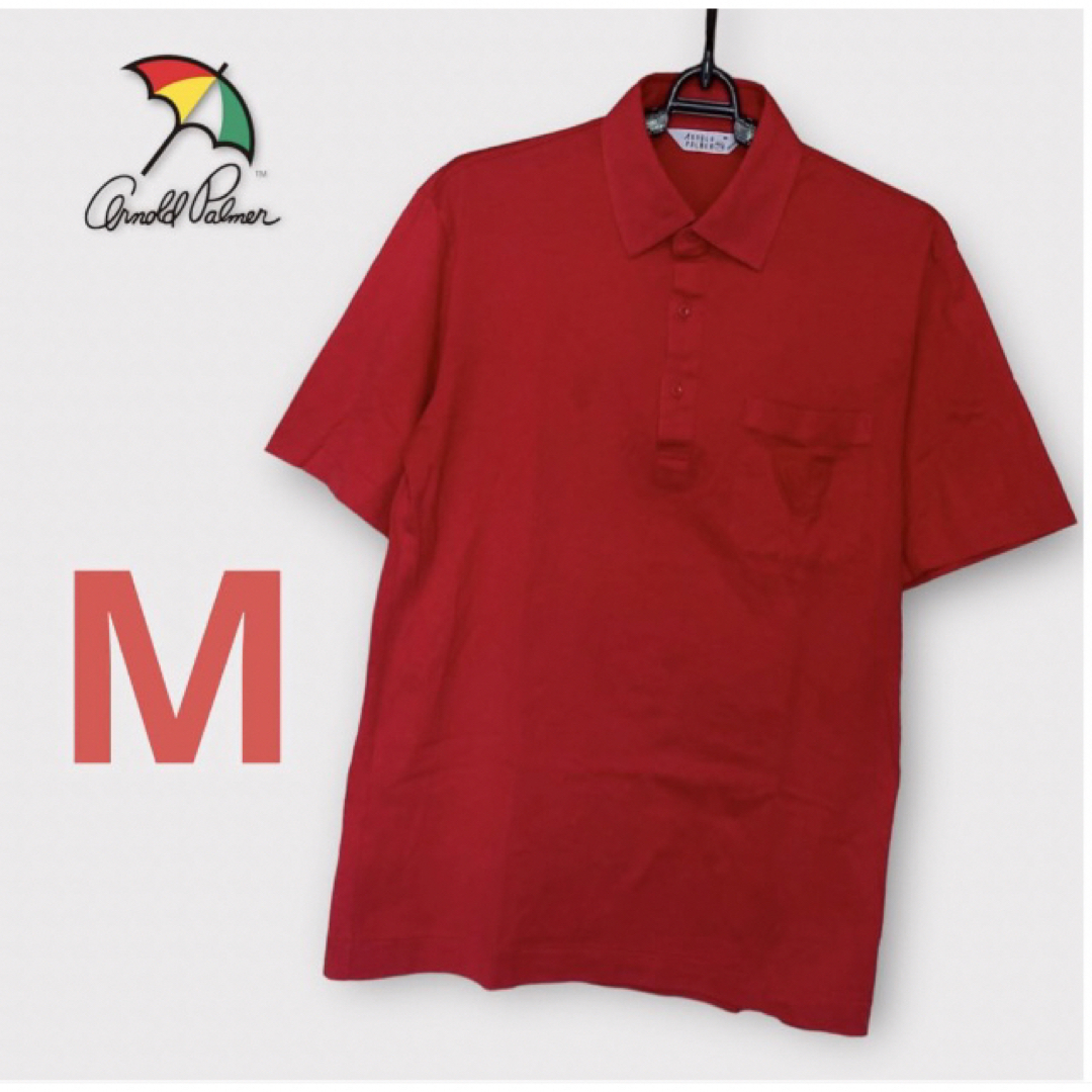 Arnold Palmer - アーノルドパーマー ポロシャツ 半袖 赤 M カジュアル