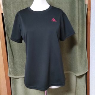 ルコックスポルティフ(le coq sportif)のle coq sportif 半袖Tシャツ　スポーツウェア　黒　レディースM-L(トレーニング用品)