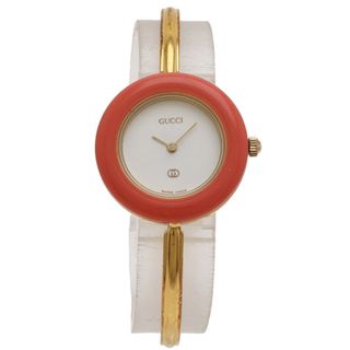 日本直売 グッチGUCCI 1800L 新品電池 ブルー文字盤 レディース腕時計