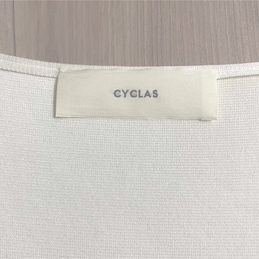 cyclas  カシュクールニットトップス　ミラノリブ