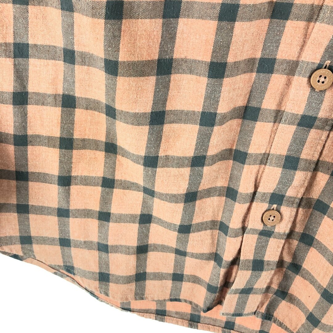 18年製 パタゴニア Patagonia ORGANIC COTTON オーガニックコットン 53837FA18 チェック柄 長袖 ライトネルシャツ メンズXL /eaa356419