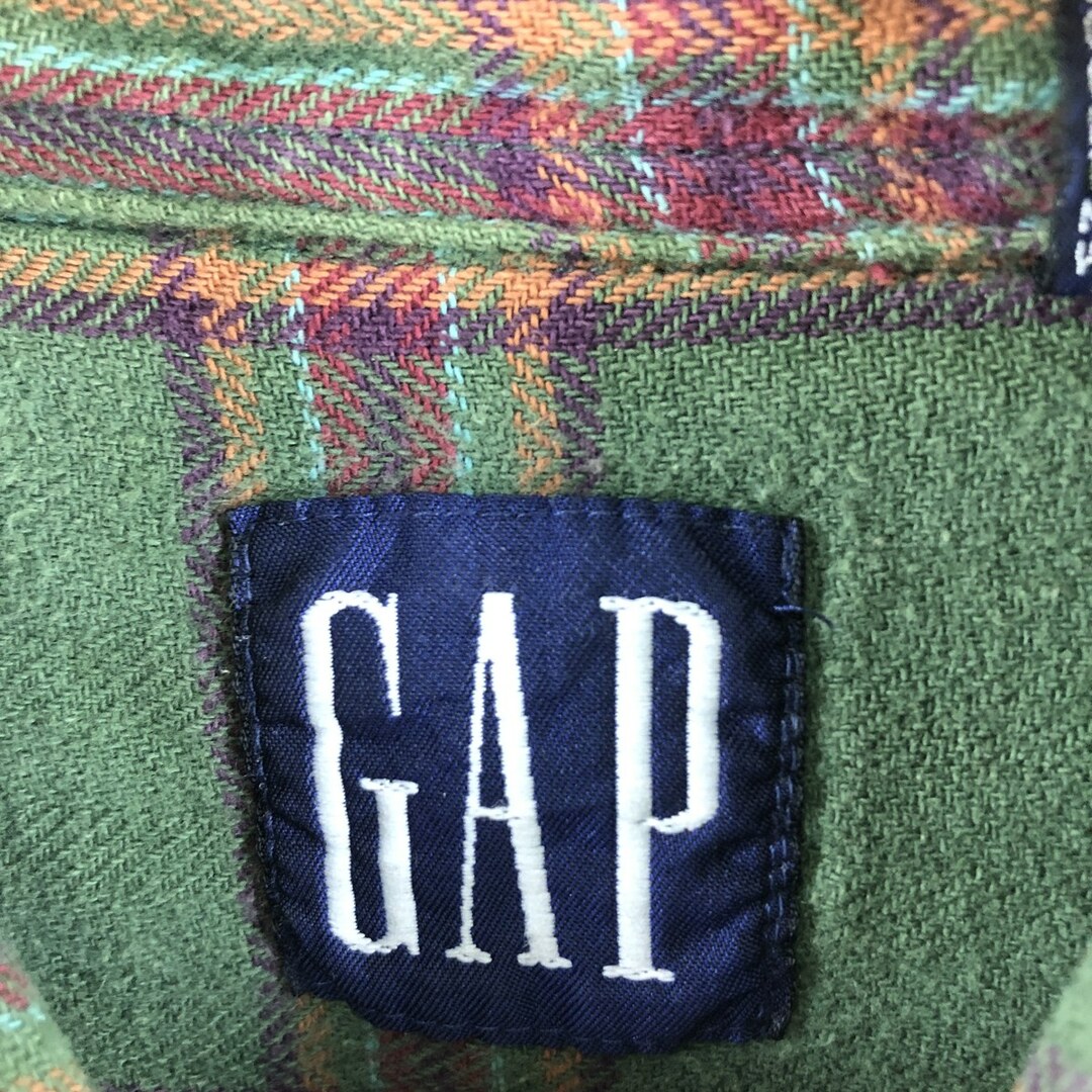 GAP(ギャップ)の古着 ギャップ GAP チェック柄 長袖 ライトネルシャツ メンズXL /eaa356804 メンズのトップス(シャツ)の商品写真