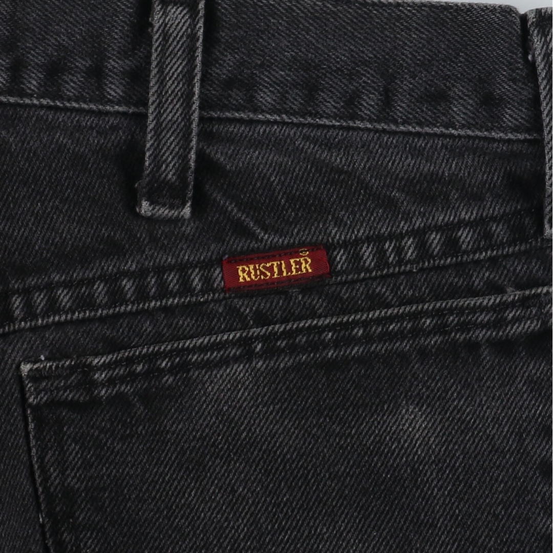 古着 RUSTLER ブラックストレートデニムパンツ メンズw32 /eaa355690 メンズのパンツ(デニム/ジーンズ)の商品写真