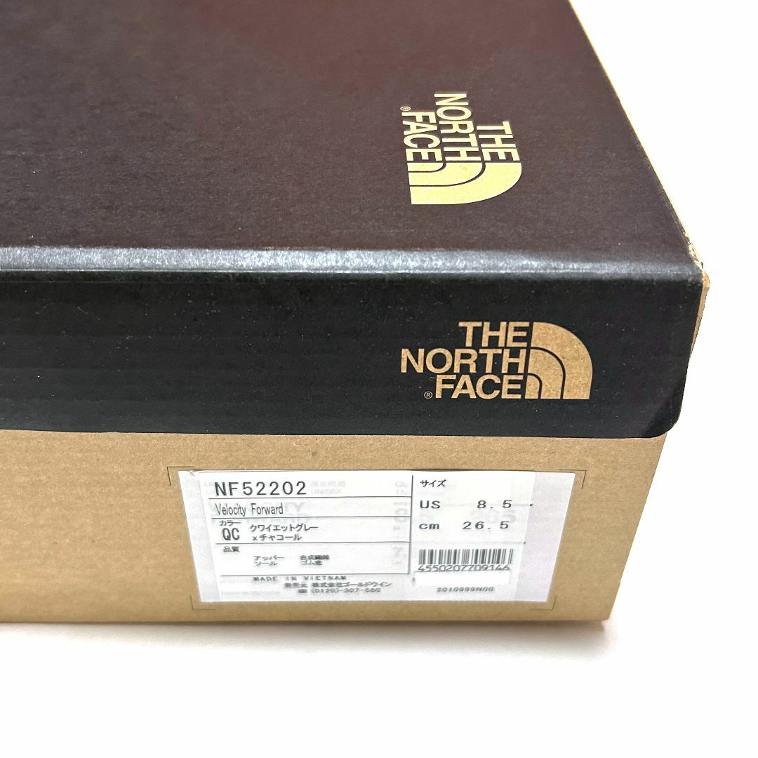 THE NORTH FACE(ザノースフェイス)の新品　箱あり　26.5cm　ザ・ノースフェイス　ベロシティ フォワード　グレー メンズの靴/シューズ(スニーカー)の商品写真