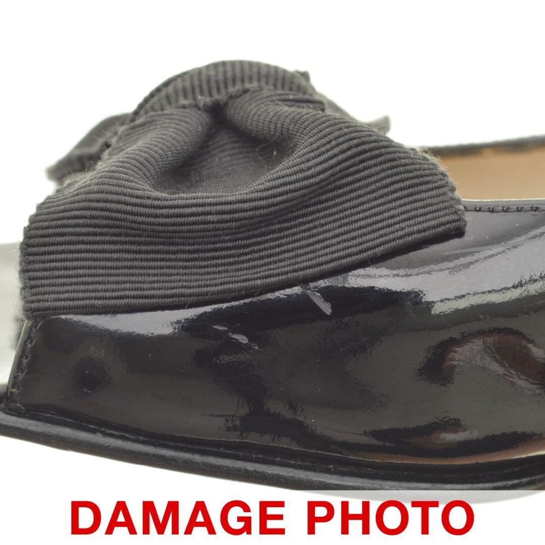 Ferragamo(フェラガモ)の【SalvatoreFerragamo】フェラガモ パテントリボンサンダル レディースの靴/シューズ(サンダル)の商品写真