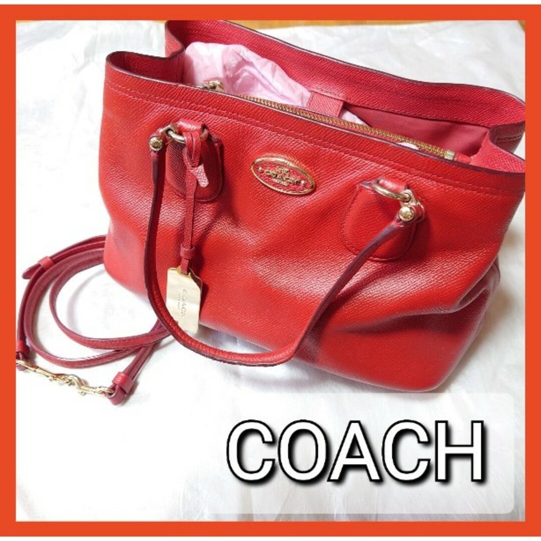 COACH(コーチ)のCOACH コーチ 2wayショルダーバッグ レザー スモール キャリーオール レディースのバッグ(ショルダーバッグ)の商品写真