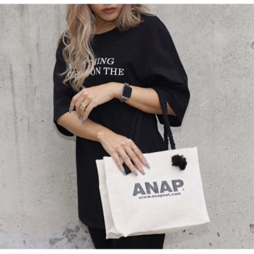 ANAP(アナップ)のアナップ★新品 キャンパス地 ロゴ トートバッグ レディースのバッグ(トートバッグ)の商品写真