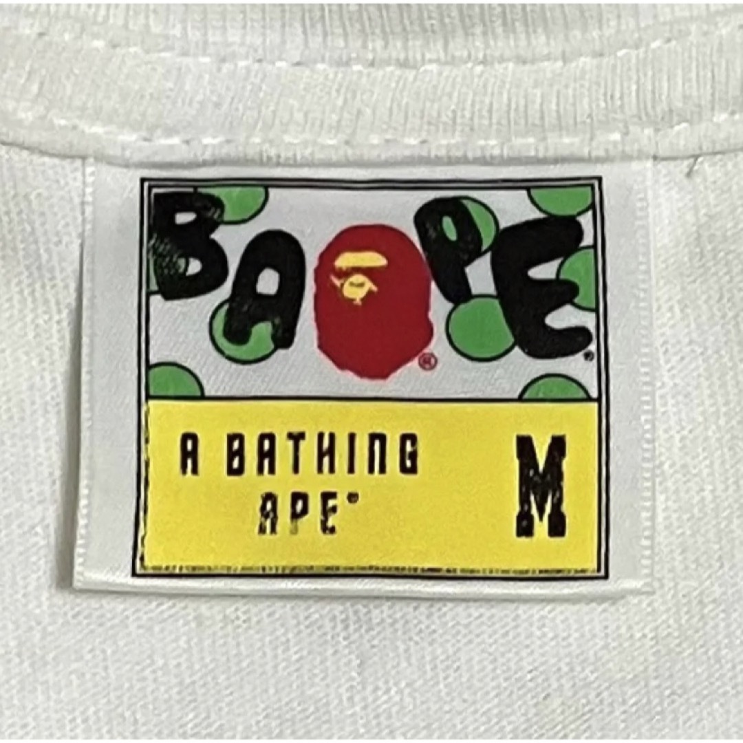 A BATHING APE　アベイシングエイプ　半袖Tシャツ　サークルロゴ　大猿