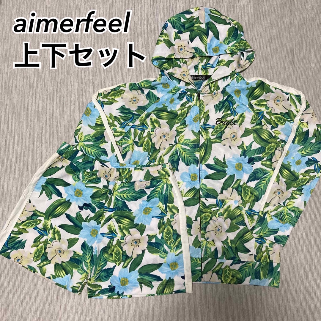 aimer feel(エメフィール)の【新品】aimerfeel ボタニカル柄 ラッシュガード セットアップ レディースの水着/浴衣(その他)の商品写真