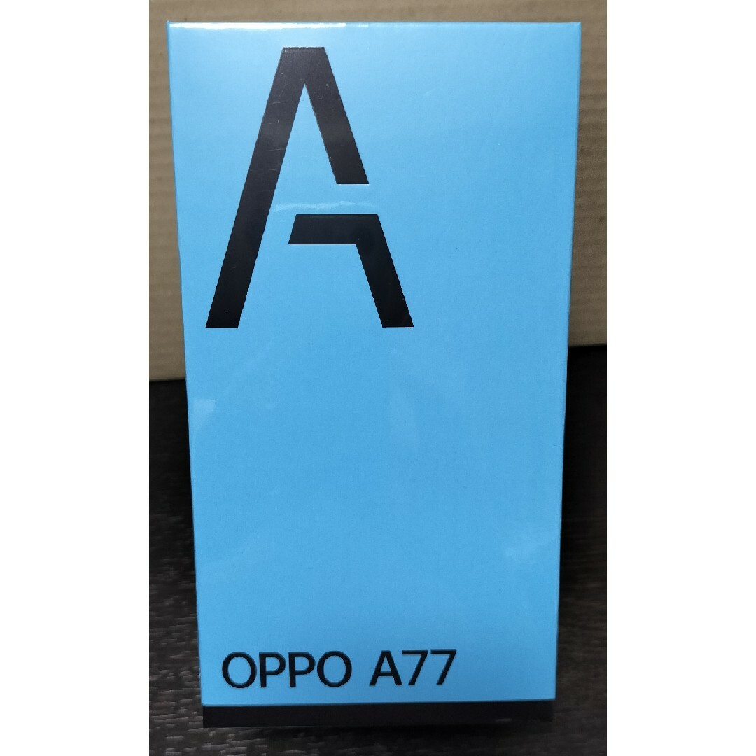 OPPO(オッポ)のOPPO A77 ブルー 128GB SIMフリー 新品未開封 スマホ/家電/カメラのスマートフォン/携帯電話(スマートフォン本体)の商品写真