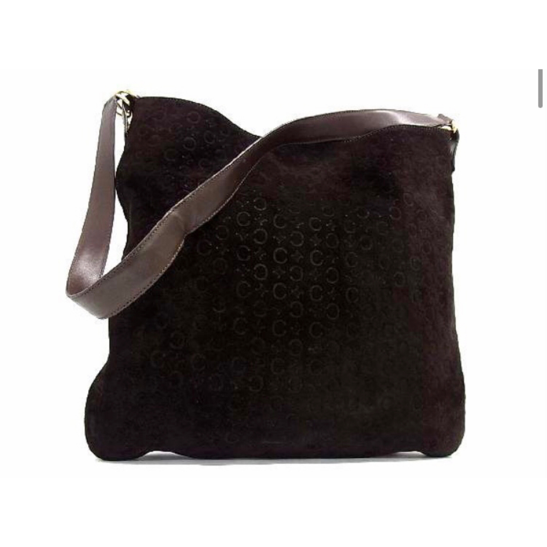 CELINE セリーヌ スエード Cマカダム 肩掛け ショルダーバッグ