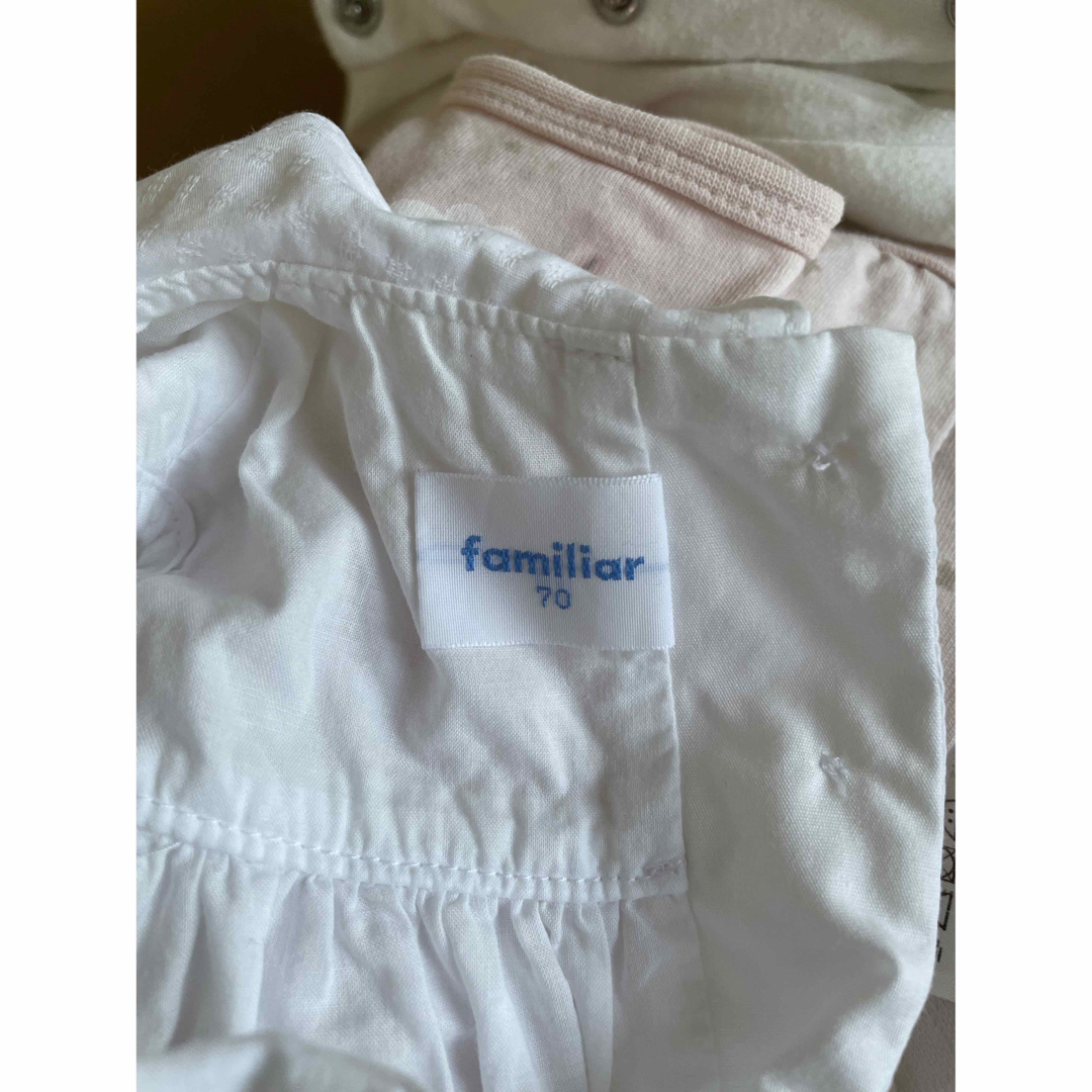 familiar(ファミリア)の【専用】ワンピース　70　カバーオール　60　2点セット キッズ/ベビー/マタニティのベビー服(~85cm)(ワンピース)の商品写真