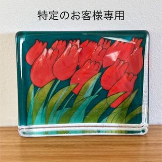 イッタラ(iittala)のiittala イッタラ ヘルヤ ガラスカード"Tulppaanit"(大)(置物)