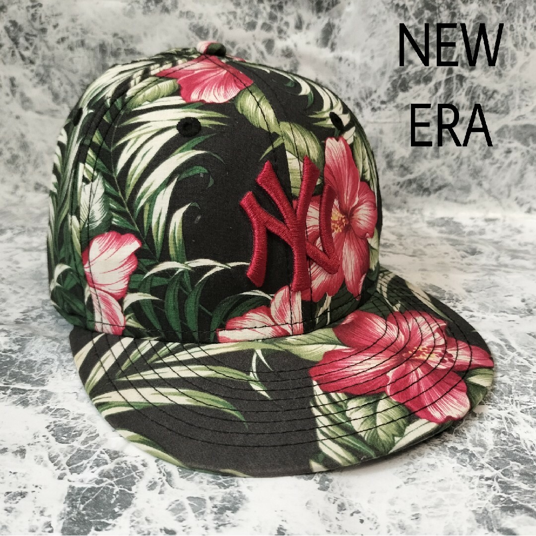 NEW ERA(ニューエラー)の【花柄！】NEW ERA NEWYORK YANKEES ベースボールキャップ レディースの帽子(キャップ)の商品写真