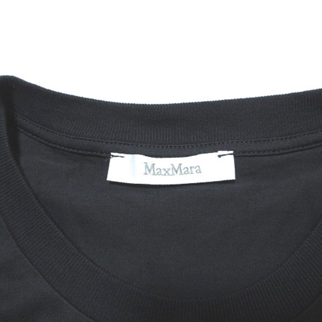 Max Mara(マックスマーラ)のマックスマーラ  Tシャツ 半袖 カットソー 刺繍 ロゴ 紺 IBO41 レディースのトップス(カットソー(半袖/袖なし))の商品写真