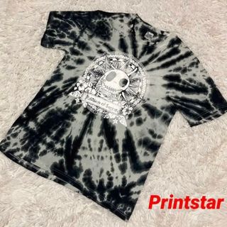 プリントスター(Printstar)のPrintstar Tシャツ タイダイ染め Lサイズ ビックプリント(Tシャツ/カットソー(半袖/袖なし))