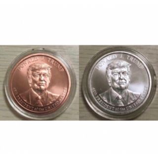 トランプ大統領 銀貨銅貨 1オンス 99.9 セットの通販 by くまジロウ