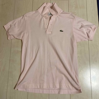 ラコステ(LACOSTE)のLACOSTE ラコステ　ポロシャツ　メンズ　サイズ2  薄ピンク(ポロシャツ)