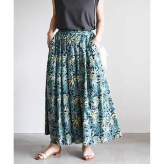 SLOBE IENA - 美品 SLOBE IENA タックフレアスカート【ウエストゴム SLOBE IENA - 美品 SLOBE IENA タックフレアスカート【ウエストゴム