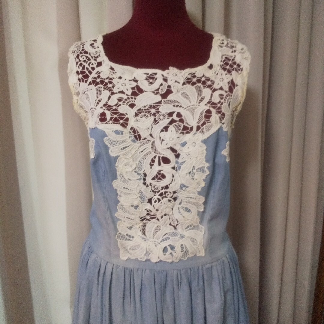 ERMANNO SCERVINO☆レース デニム ワンピース | tradexautomotive.com