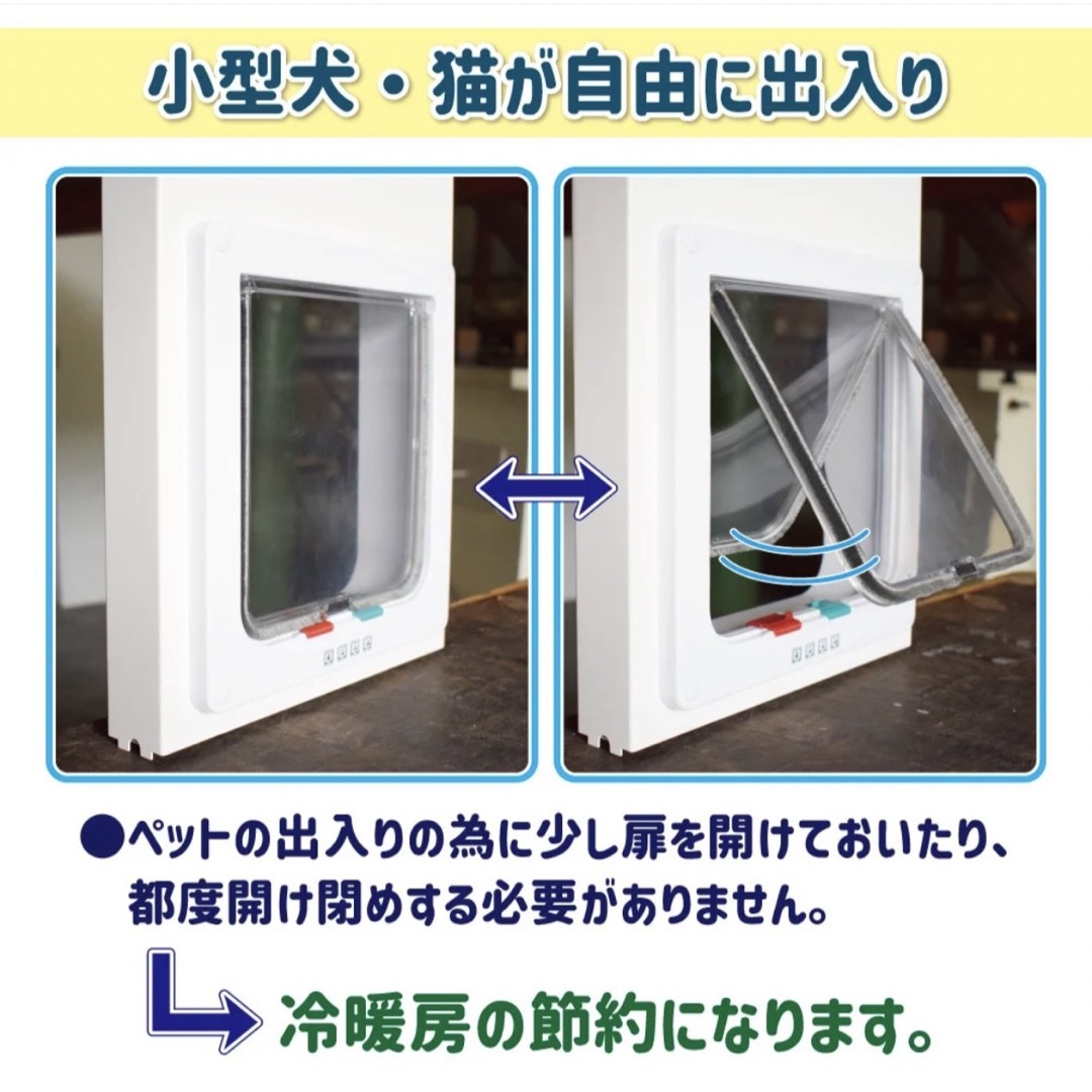 ペットスルーもん 小型犬 猫用扉 ペットスルーもん 小型犬 猫用扉