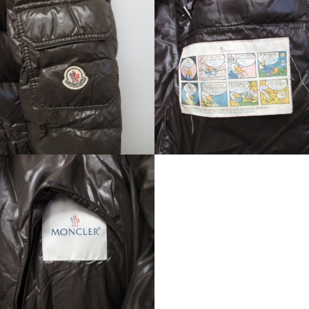 モンクレール MONCLER ダウンジャケット ブルゾン 茶系 1 ■GY18 8