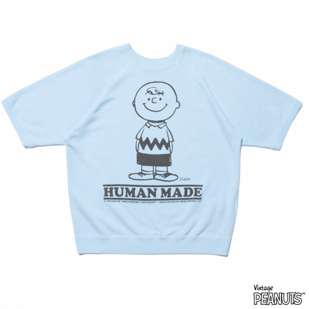 サイズM HUMAN MADE チャーリーブラウン 半袖スウェット