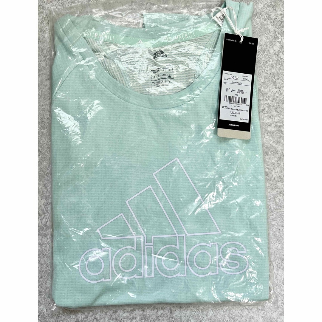 adidas(アディダス)のアディダス 子供用 半袖 Tシャツ 160 女の子 adidas キッズ/ベビー/マタニティのキッズ服女の子用(90cm~)(Tシャツ/カットソー)の商品写真