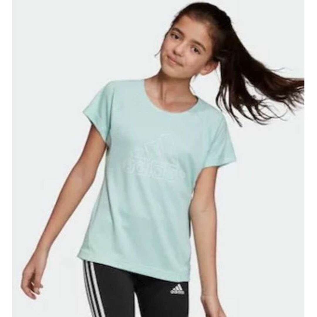 adidas(アディダス)のアディダス 子供用 半袖 Tシャツ 160 女の子 adidas キッズ/ベビー/マタニティのキッズ服女の子用(90cm~)(Tシャツ/カットソー)の商品写真