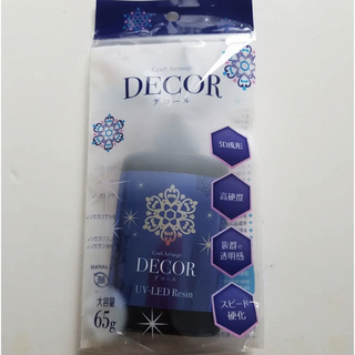 ☆高品質☆【DECOR】デコール　レジン液　1本　クリア　ハード(各種パーツ)