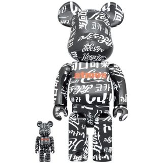 ベアブリック(BE@RBRICK)のベアブリック　 atmos × Coca-ColaTYPE-6　100％400％(キャラクターグッズ)