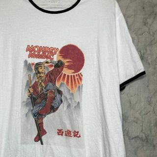 ティービーアンドムービー(TV&MOVIE)の【レア】西遊記 リンガーTシャツ 2XL 即購入OK(Tシャツ/カットソー(半袖/袖なし))