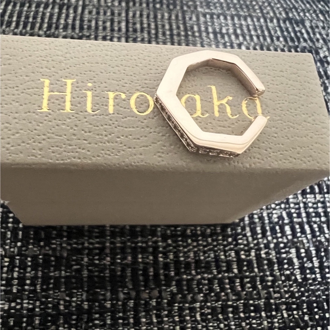 hirotaka オクタゴン ダイヤモンド イヤーカフ-