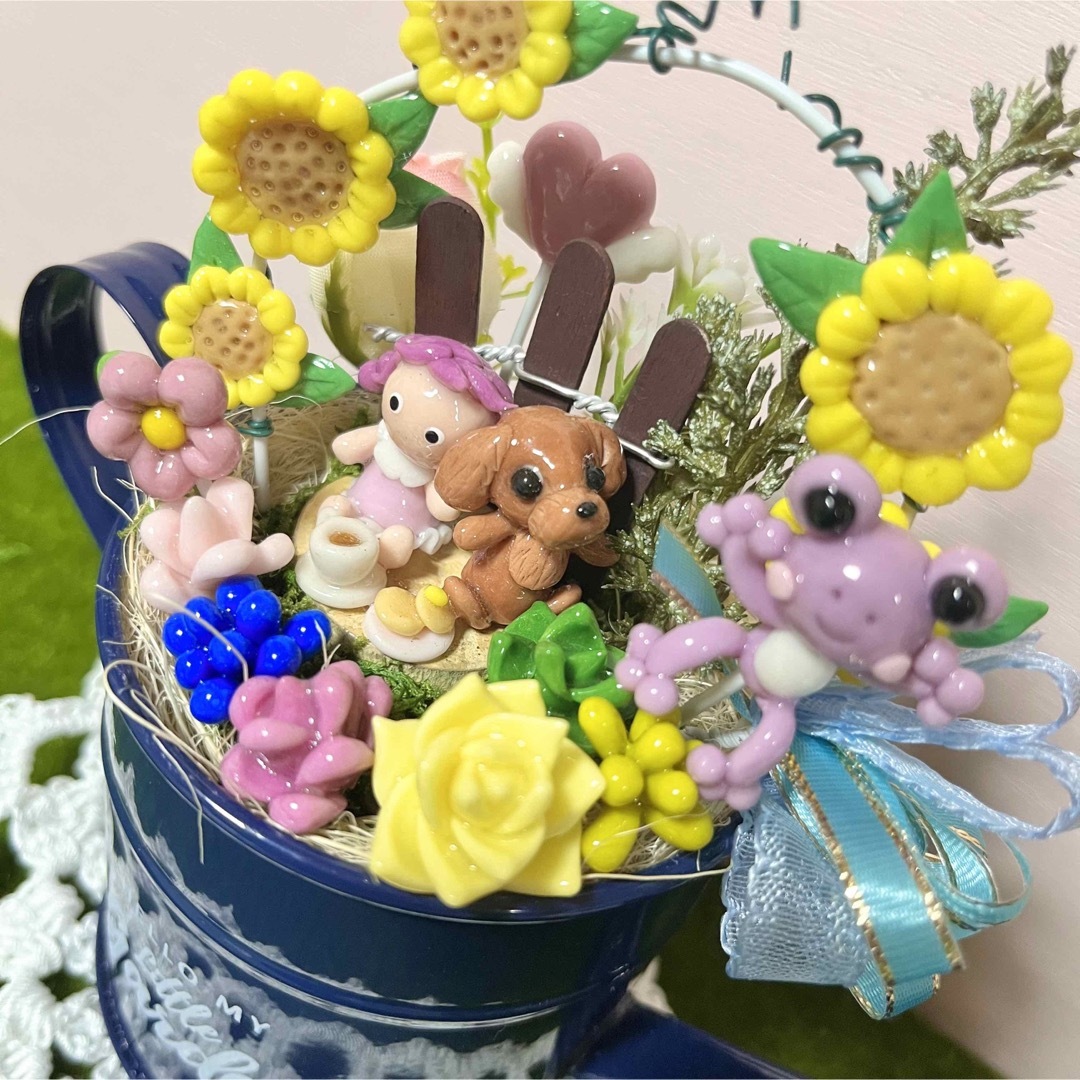 公式 アクセサリー 〜そのまま飾れる〜多肉植物寄せ植え(樹脂粘土