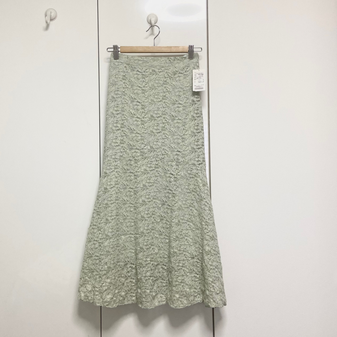 SHIPS(シップス)の新品 SHIPS レース フレア マーメイドスカート 定価16940円 レディースのスカート(ロングスカート)の商品写真