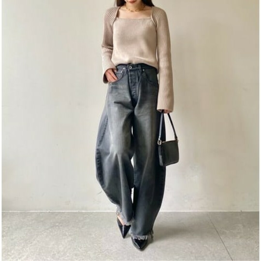 今季人気新品 Whim GazetteラインカーブDENIM ブラック34 今季人気新品 Whim GazetteラインカーブDENIM ブラック34