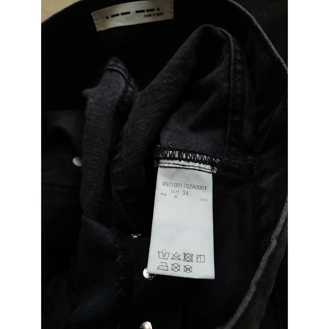今季人気新品 Whim GazetteラインカーブDENIM ブラック34 今季人気新品 Whim GazetteラインカーブDENIM ブラック34