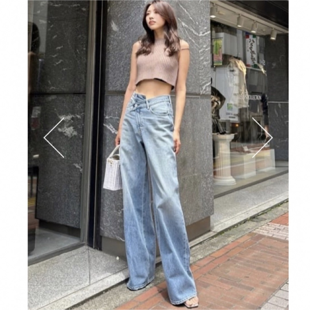 MOUSSY CROSS WAIST WIDE STRAIGHT 6