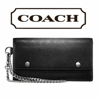 コーチ(COACH)のCOACH(コーチ) チェーン付きレザーウォレット(長財布)