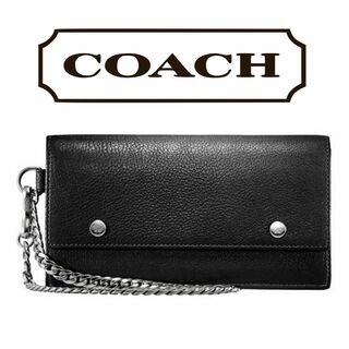コーチ(COACH)のCOACH(コーチ) チェーン付きレザーウォレット(長財布)