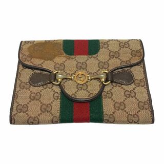 グッチ(Gucci)のGUCCI グッチ シェリーライン GGキャンバス 三つ折り財布 レディース(財布)