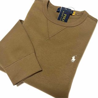 ポロラルフローレン(POLO RALPH LAUREN)の大好評ダブルニットスウェット 新品 ラルフローレン メンズM／ベージュ(スウェット)