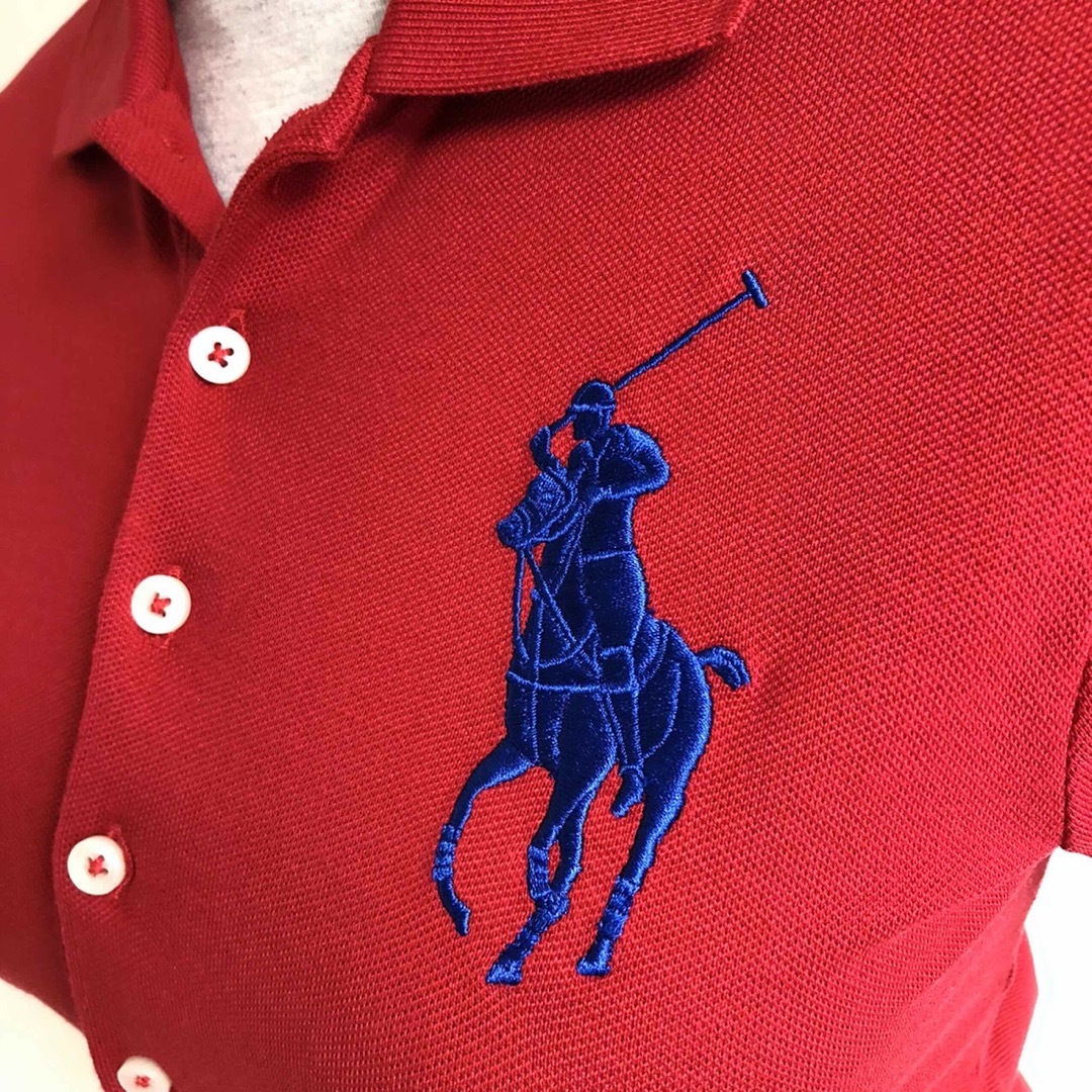 Ralph Lauren(ラルフローレン)の【未使用】ラルフローレンのビッグポニーポロシャツS赤 レディースのトップス(ポロシャツ)の商品写真