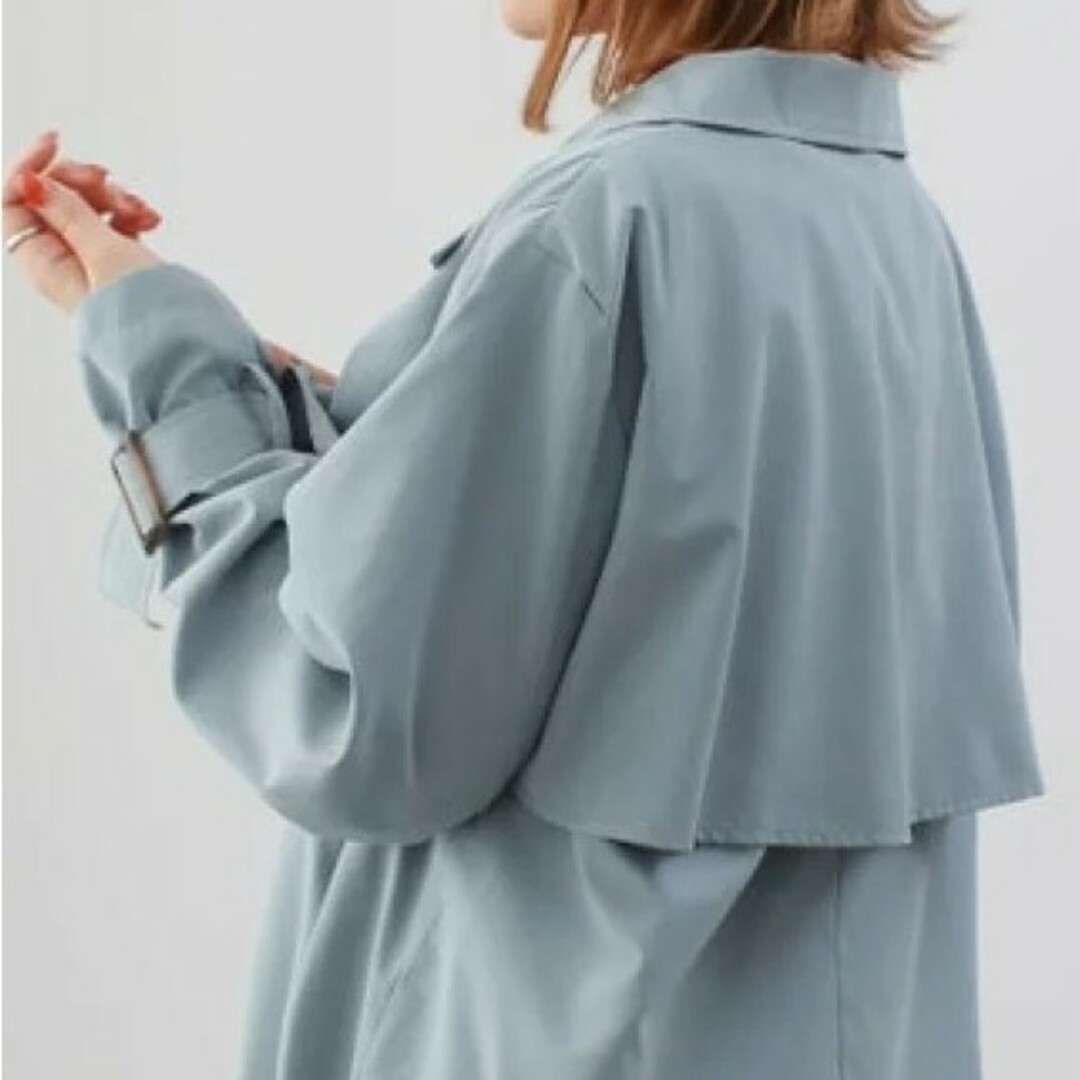 ソーシャルガール Social GIRL 胸ヨーク付きステンカラーコート  レディースのジャケット/アウター(ロングコート)の商品写真