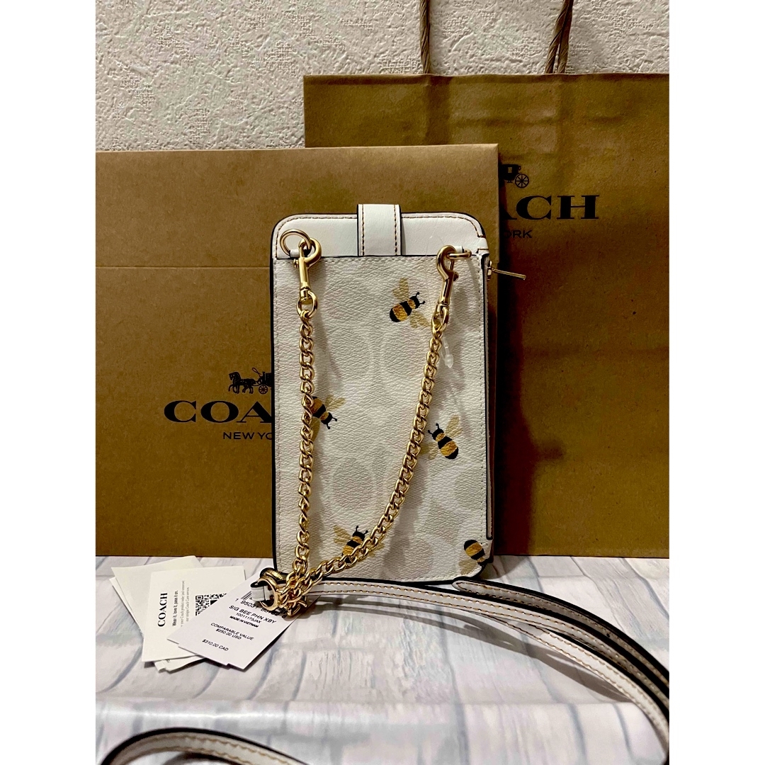 【1点のみ】COACH スマホショルダー シグネチャー レディース