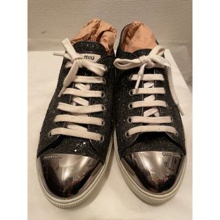 MIUMIU グリッタースニーカー