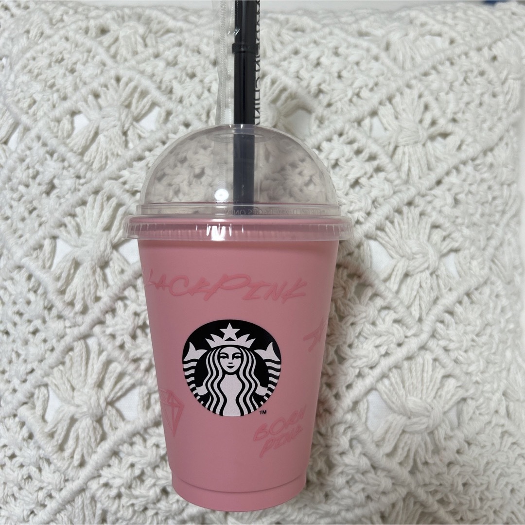 Starbucks(スターバックス)のBLACK PINK Starbucks ♡ エンタメ/ホビーのタレントグッズ(アイドルグッズ)の商品写真