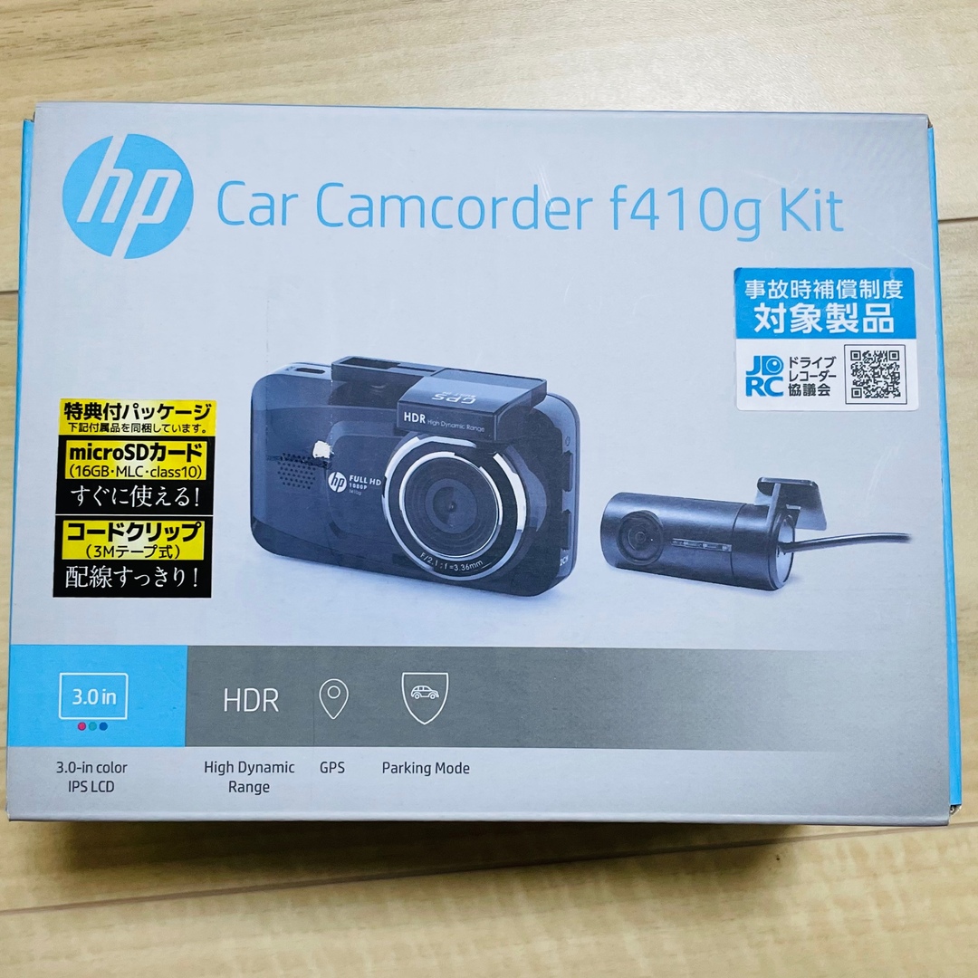 HP(ヒューレットパッカード)のドライブレコーダー　f410g kit 自動車/バイクの自動車(車内アクセサリ)の商品写真