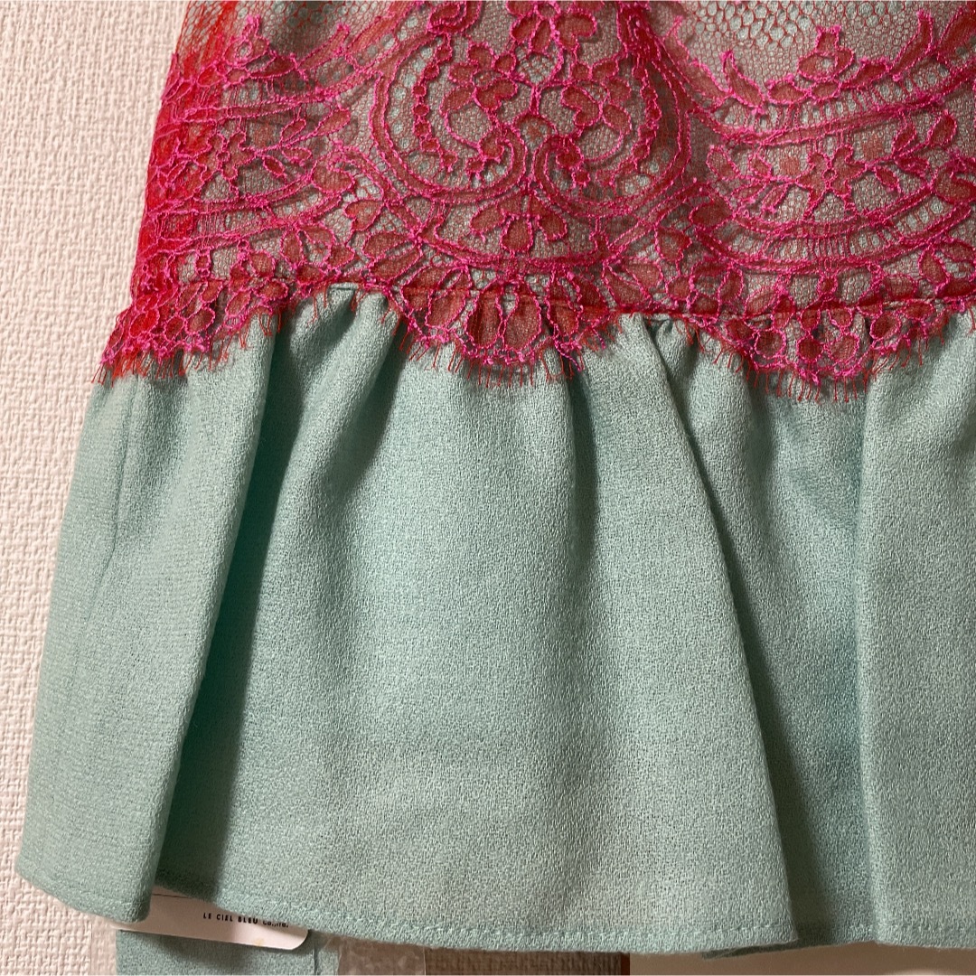 LE CIEL BLEU(ルシェルブルー)の新品未使用 マニアニエンナ レーススカート MANIANIENNA マニエル レディースのスカート(ミニスカート)の商品写真